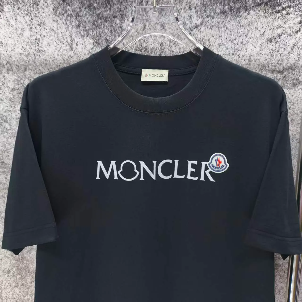 MONCLE* 2026 New Arrival logo t Same Style Size S M L XL XXL Black White Navy Blue